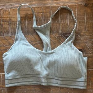 Calvin Klein Women's Ribbed Bralette - Light Green